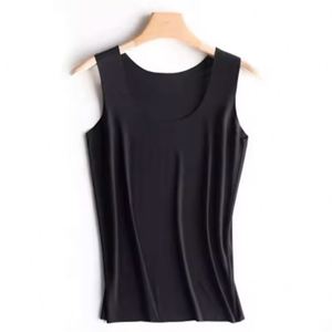 I-0339 Chaleco sin costuras de seda helada para mujer, para uso exterior e interior, con <span class=keywords><strong>tirantes</strong></span> adelgazantes de modal sin mangas de ajuste ceñido. - Product Image 3