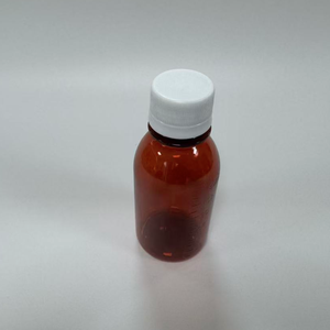 Usine directement 90ML Ambre Usine En Gros En Plastique Toux Sirop Bouteille Médecine Bouteille En Plastique - Product Image 3