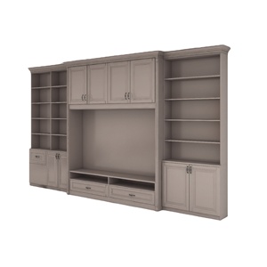 Popular European style TV cabinet with drawers and open compartments suitable for living rooms