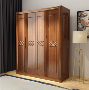 Diseños de Armarios de Madera para Dormitorio, Armario de Pared con Bola <span class=keywords><strong>Antihumedad</strong></span>, Armario para Parejas y Estudiantes - Product Image 1