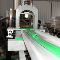 Rails de guidage en UHMWPE vert avec 3 motifs circulaires pour machines lourdes, bande anti-usure profilée