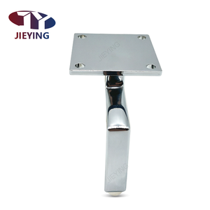 JIEYING Verchroomde meubelpoten Duurzame L-vormige metalen bankpoten met antislip pad voor bank, bed, kast - Product Image 5
