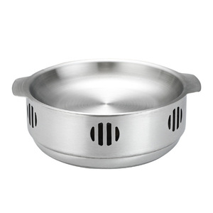 Stainless Steel Dry Pot Cookware 30cm Commercial Alcohol Heater Seafood Crayfish Basin Sichuan Hunan Cuisine Non Stick Easy - Product Image 1