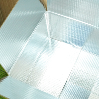 Boîte isotherme en carton et aluminium pour aliments congelés, poisson, viande, légumes, fruits, expédition et conservation