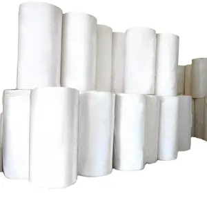 mixed wood pulp 1-ply 1650mm-1730mm white top soft raw material mother jumbo roll for toilet tissue paper