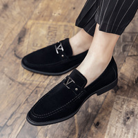 Nouveaux Mocassins Homme en PU avec Boucle Métallique, Légers et Respirants, à Enfiler, Tailles 38-48, Chaussures Habillées pour Affaires et Mariages