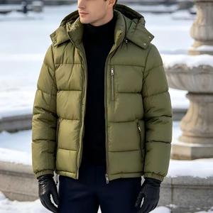 China Supplier Custom Mens Winter <b>Waterproof</b> Windproof Puffer Hooded Street Fashion Outdoor Apparel Stylish <b>Padded</b> <b>Coat</b> - Product Image 5