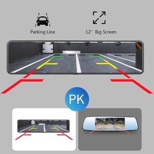 Cámara para Coche 4K de 12 Pulgadas: 3840x2160P + GPS/WiFi |   Diseño de Espejo Retrovisor |   Cámara de Respaldo 1080P |   Modo de Estacionamiento - Product Image 6