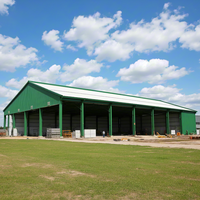 Structure de garage préfabriquée à faible coût en panneaux sandwich d'acier, grande portée, pour atelier et bâtiment commercial