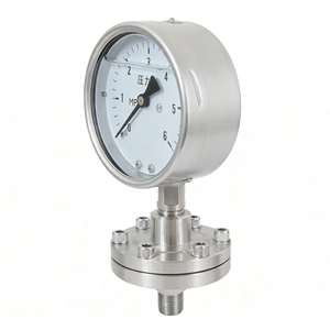 YTP100BF การเชื่อมต่อแบบเกลียว M20 <span class=keywords><strong>1</strong></span>.5 <span class=keywords><strong>4</strong></span> จุด <span class=keywords><strong>1</strong></span>/2 เกจวัดแรงดันไดอะแฟรมสแตนเลสทนการกัดกร่อน ทนแรงกระแทก - Product Image 3