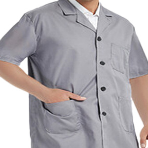 Batas de laboratorio de manga corta de algodón personalizables, uniformes de hospital de tamaño XL reutilizables cómodos, colores personalizados para médicos, enfermeras, OEM - Product Image 6