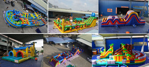 Parco Gonfiabile con Percorso a Ostacoli a Tema Calcio per Bambini e Adulti - Product Image 5