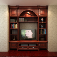 Meuble TV moderne à panneaux en bois, support de console mural pour meuble de salon et de maison