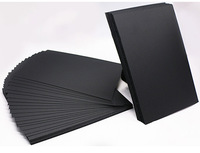 Papier cartonné noir de gros pour le bricolage, feuilles de papier d'impression couleur avec couverture épaisse pour le bureau