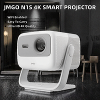 Projecteur laser DLP 4K JMGO N1S HDR Android 11 portable MEMC Smart WiFi pour cinéma maison, usage professionnel/éducatif, 1600 lumens ANSI
