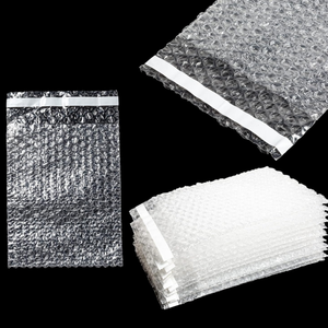 Sacs à bulles auto-scellants transparents Poches d'enveloppe de rembourrage à bulles individuelles avec adhésif pour l'expédition, l'emballage, le stockage, le déplacement - Product Image 2
