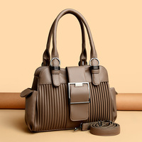 Neue Plissierte Design-Reißverschluss-PU-Tasche Faltbare Große Damen-Umhängetasche Modische Vielseitige Handtasche Stückpreis