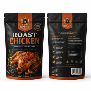 Bolsas <span class=keywords><strong>de</strong></span> Plástico con Cierre para Comida para Llevar, Aptas para Microondas, Impresas Personalizadas, para Pollo Asado en Rostizador - Product Image 4