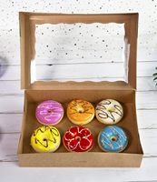 Emballage biodégradable de fruits, fromage, charcuterie, carton kraft, boîte à plateau de pâturage de restauration personnalisée avec fenêtre en PET