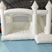 Aangepaste Speeltuin Kids White Bounce House Bruiloft Opblaasbare Springkussen