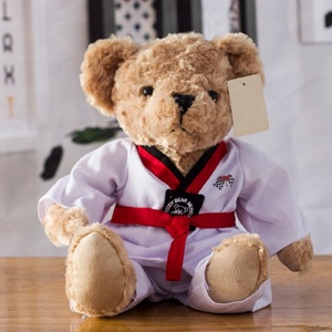 Taekwondo Uniform Sweater Teddy Bear Plush <b>Toy</b> High Quality Cute PP Cotton <b>Filled</b> - Product Image 3