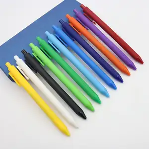AI-MICH profesyonel kalem tedarikçisi plastik Gfit OEM yumuşak dokunmatik özel Logo promosyon tükenmez kalem