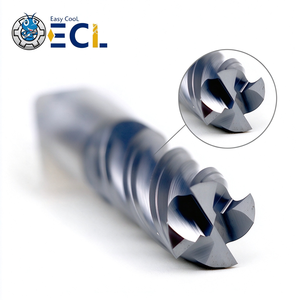 ดอกกัดงานกลึงปลายแบน 4 ฟลุต เคลือบ AlTiN ผลิตจากทังสเตนคาร์ไบด์ สำหรับเครื่อง CNC - Product Image 3