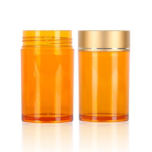 Flacon à pilules transparent en PET de 60 ml, 90 ml, 100 ml, 130 ml, 150 ml, récipient pour médicaments et vitamines, résistant aux enfants, avec bouchon doré ou argenté, prix d'usine - Product Image 4