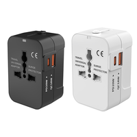 Worldplug Travel Charger Multi Plug Adapter Adaptor Perjalanan Universal Seluruh Dunia dengan USB Tipe C