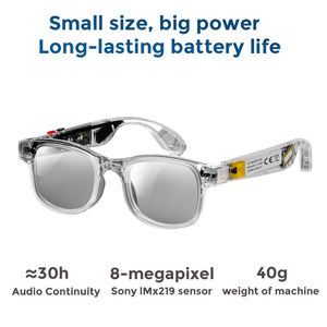 Nouvelles lunettes intelligentes avec assistance IA, traduction en temps réel, enregistrement vidéo, 3 objectifs, Bluetooth, lunettes intelligentes avec caméra - Product Image 2
