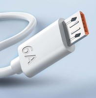 Cable de Carga Rápida Micro USB V8 6A, 1M/3FT, Alta Velocidad, Revestimiento TPE, Conductor de Cobre Puro, Blindado, Ecológico, 1 Año de Garantía