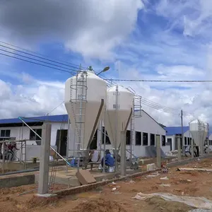 Chinese factories Fiberglass Silos durable Poultry Farm Feed Storage Silo Chicken Feed Silo