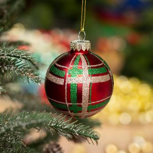 Ensemble <span class=keywords><strong>de</strong></span> boules <span class=keywords><strong>de</strong></span> Noël en verre faites à la main <span class=keywords><strong>de</strong></span> qualité supérieure, nouvelles décorations créatives et colorées en mousse macaron pour arbre <span class=keywords><strong>de</strong></span> Noël - Product Image 4