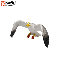 Kit de collection d'animaux du monde naturel : Aigle, perroquet, hibou des neiges - Figurines en plastique pour enfants