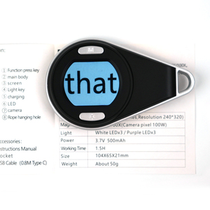 Kính hiển vi cầm tay có thể gập lại có đèn LED 5X/10X/15X Màn hình hiển thị kỹ thuật số ABS + Acrylic Thợ kim hoàn Kính lúp Kính hiển vi kính hiển vi - Product Image 4