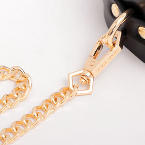 Collier en cuir SM, produit de bondage BDSM, jeu de maître et d'esclave, collier doré pour esclave, jouets sexuels, kit sexuel pour couples - Product Image 3