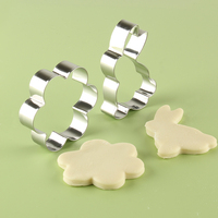 Ensemble de 10 emporte-pièces de Pâques en acier inoxydable-Moules à biscuits mignons sur le thème de Pâques pour les décorations de printemps de Pâques