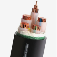 Cable de alimentación subterráneo blindado de baja tensión 0.6/1kV de cobre PVC YJV YJV22 YJLV YJLV22 1.5-400mm 1-5 núcleos STA