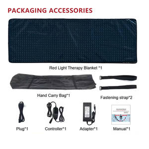 Livraison directe personnalisée 180*60cm 660nm850nm utilisation commerciale thérapie par <span class=keywords><strong>la</strong></span> <span class=keywords><strong>lumière</strong></span> rouge Sauna couverture dispositif de bien-être <span class=keywords><strong>à</strong></span> <span class=keywords><strong>la</strong></span> <span class=keywords><strong>maison</strong></span> - Product Image 4