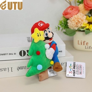 Árbol de Navidad Colgante Muñeca Material de algodón Diseño de dibujos animados Árbol de Navidad Bolsa de felpa Titular con estrella para decoraciones festivas-F - Product Image 2