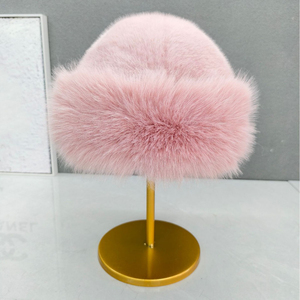 Bán Buôn Chất Lượng Cao Dày Ấm Faux Fur Đa Năng Mùa Đông Beanie <span class=keywords><strong>Hat</strong></span> Cho Phụ Nữ Người Lớn Ngoài Trời Xô <span class=keywords><strong>Hat</strong></span> - Product Image 5