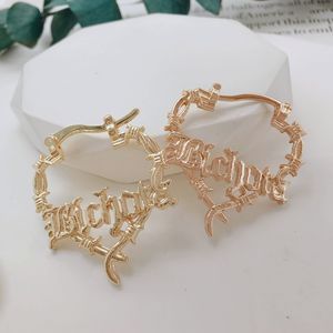 JML DIY corazón Huggie pendientes 14K chapado en oro de latón de moda <span class=keywords><strong>Karolg</strong></span> joyería oro laminado Bonito para mujeres inspirado Sera Manana - Product Image 2