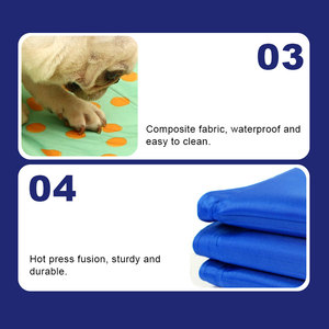 Köpekler için 2024 için evcil hayvan serinletme <span class=keywords><strong>mat</strong></span>ı yeni özelleştirilebilir toksik olmayan keten ve naylon sürdürülebilir - Product Image 5