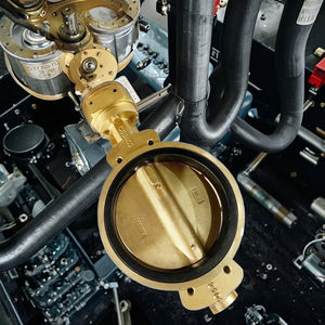 JIS ISO BS DIN ATSM valvola a farfalla marina in alluminio bronzo C95800 3 4 6 8 pollici manuale JRVAL per acqua di mare generale - Product Image 2