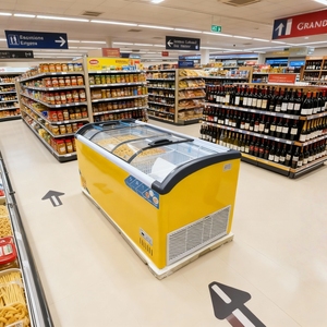 Congelatore <span class=keywords><strong>a</strong></span> pozzetto commerciale di alta qualità per bevande, con controllo meccanico, efficienza energetica 5 stelle, opzioni 2/3 porte, per ghiaccio - Product Image 5