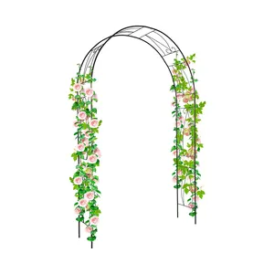 Factory Price Square Metal Garden Iron Gazebo Arches Backdrop Half Moon Wedding Arch