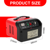 Chargeur de batterie de voiture portable 12-24V 15A multifonction pour véhicule