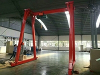 Grue portique simple à moteur et transmission par engrenages de 5 et 10 tonnes, portable, petite, marque Mingdao