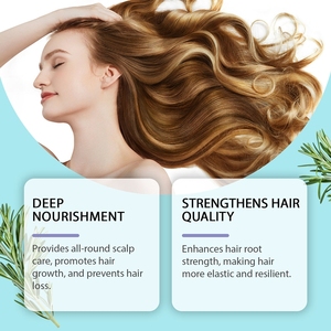 Shampoo antipelliculaire à la rosmarine, acide salicylique, huile d'arbre à thé, nourrissant, hydratant, brillant, lisse, nettoyant le cuir chevelu, soin des cheveux, 500 ml - Product Image 3