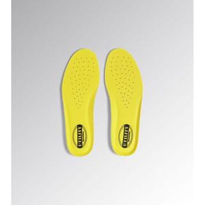 Semelles Diadora Memory Crew 48 en mousse à mémoire de forme PU, confortables, jaune utilitaire, noir - Product Image 1